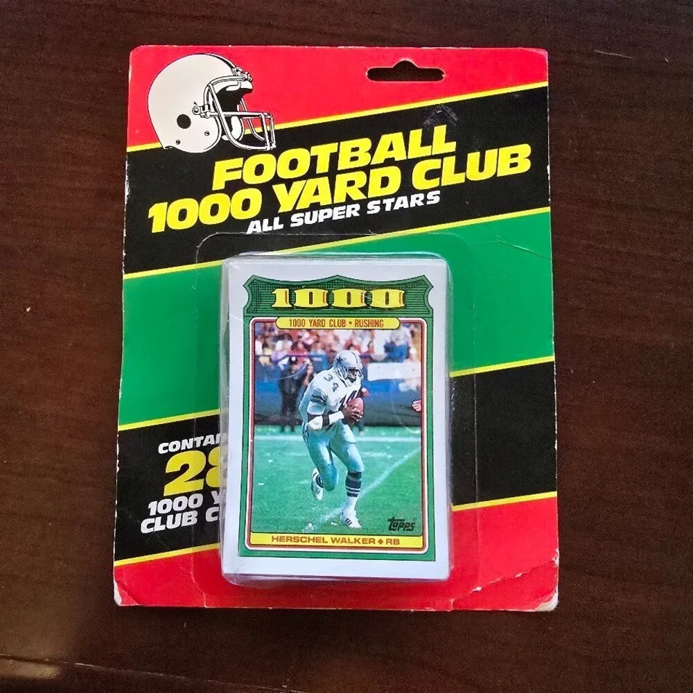 VTG 1000 Yard Club NFL Pro Football Card Collect Special Rare Unopened